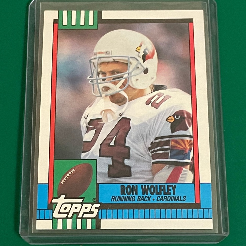 Ron Wolfley #446 1990 Topps Football Trading Card